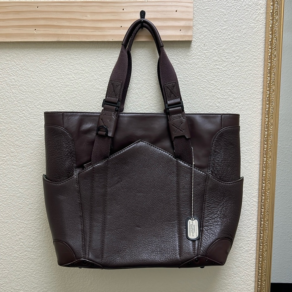 Globetrotter Phantom Bill Amberg chocolate brown luggage tote 110th anniversary.